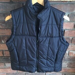 Women's Quilted Sleeveless Puffer Vest - Black